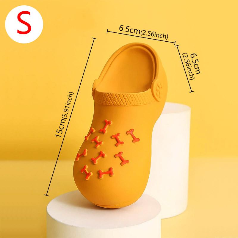 Durable Rubber Slippers-Shaped Chew Toy, Teeth Cleaning & Training, for Aggressive Chewers - Rubber Slippers-Shaped Chew Toy