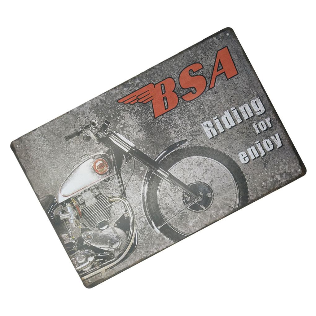 Vintage Retro Iron Wall Decors Car Motorcycle Poster Sign Plaque Home Livingroom Bedroom Decorations
