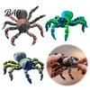 Detailed Fluffy Texture Spider 3D Printed Fidget Toy with Eyes, Large Articulated Figurine Unique Gothic Style Decor Flexible Joints, Halloween