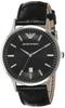 Emporio Armani Watch Stainless Steel with Leather Used AR2411, Strap,