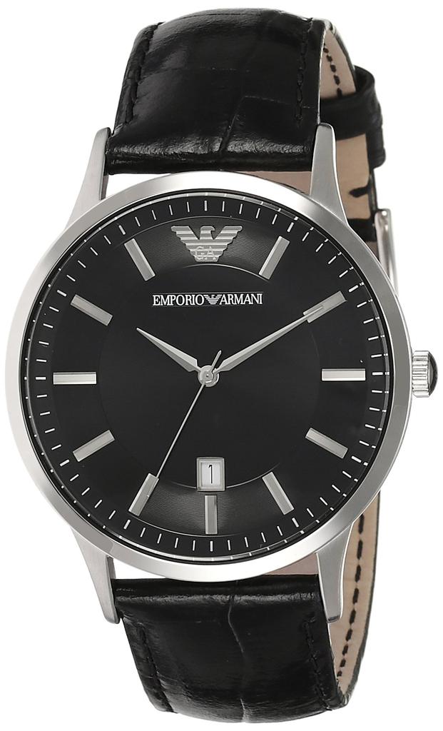 EMPORIO ARMANI watch stainless steel leather strap AR2411