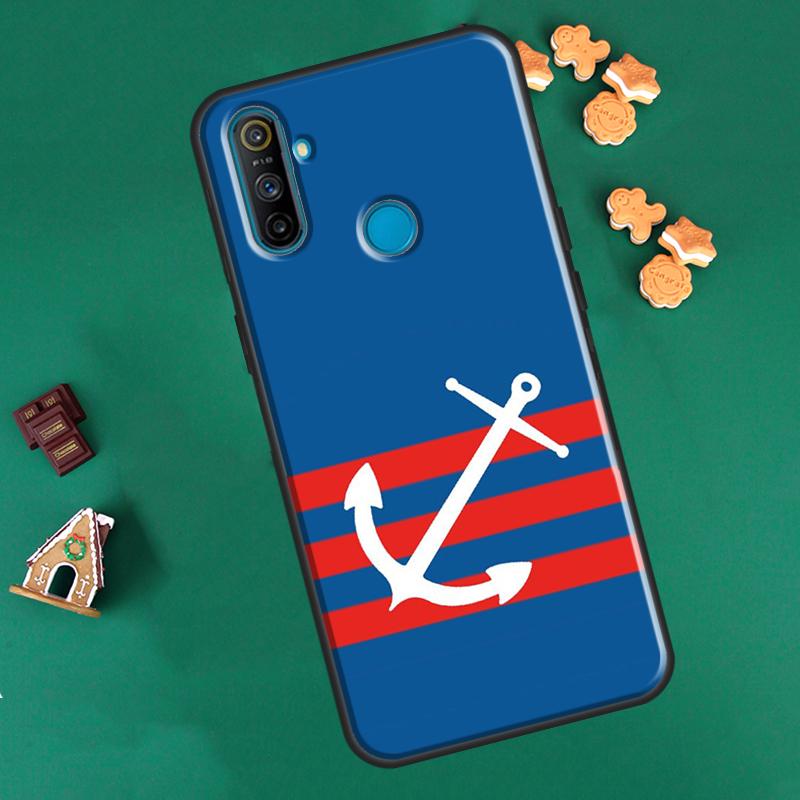 Nautischer Anker Boot Meer Hülle Für OnePlus 10 Pro 9 Pro 8T 9R Nord2 Hülle Für Realme 8i 9i 8 Pro C21 GT Neo 2 Master