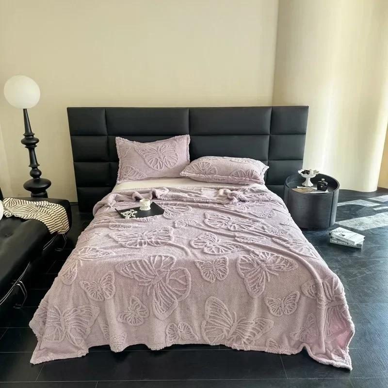 1PC Plush Blanket Summer Air Conditioning Bedding Blanket Office Sofa Nap Blankets Soft Comfortable Bed Sheets Cobijas De Camas