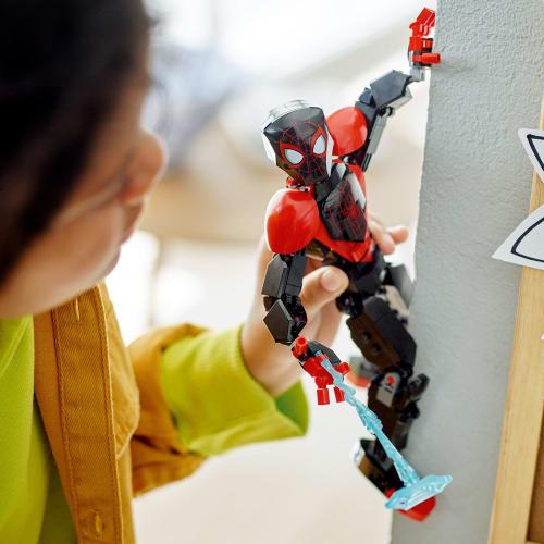 LEGO Super Heroes Marvel Miles Morales Figure 76225 Toy Block Present Superhero American Comics Sentai Hero Boys Ages 8+