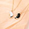 Hug Cute Pet Cat Pendant Necklace Women Girls  Trendy Jewelry Couple Gift Friendship Necklace