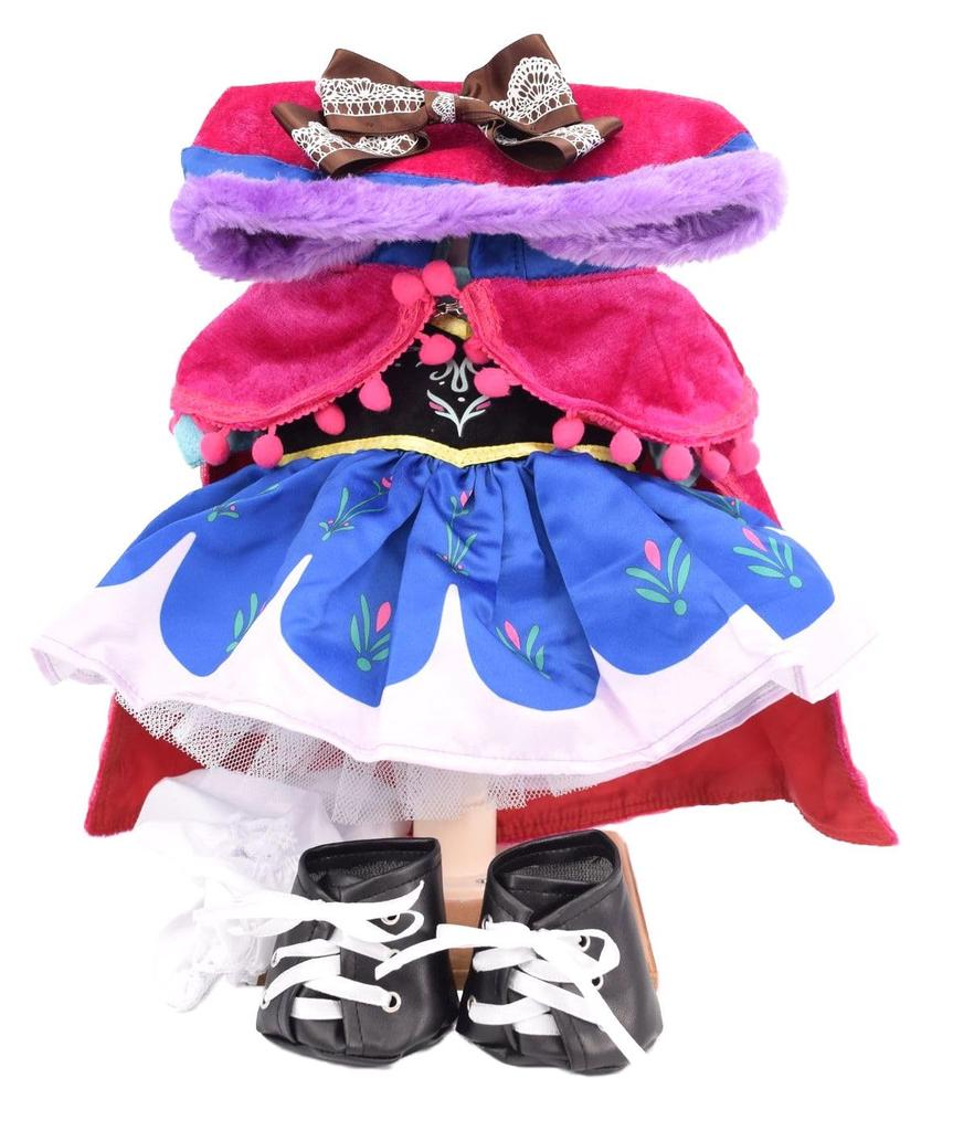 Teddy Bear Online Alice Cookie Ann Costume from Frozen Kingdom for Small Size Cookie Store Dress-Up (No Body) (Anna Ann)