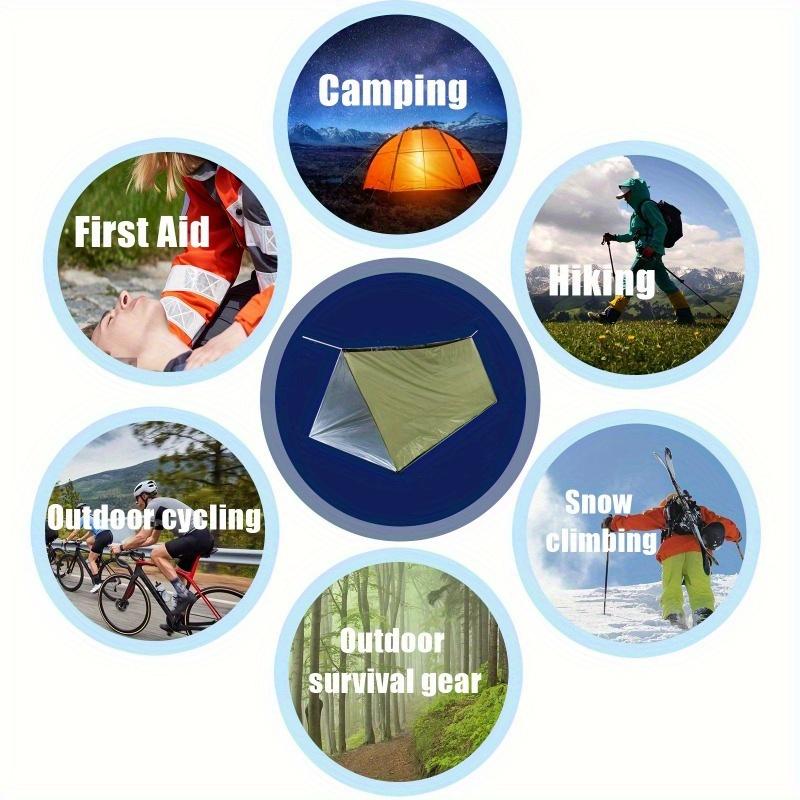 Emergency Tent, Durable, Cold Resistant,Rainproof,Very Suitable for Camping and Outdoor Activities,Camping Tent,Foldable Storage