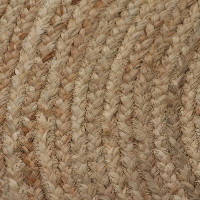 VidaXL Braided Jute Rug 90 Cm Round
