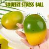 1/2/3/4/5Pcs Simulation Mango Stress Relief Toy Color Changing Strawberry Squeeze Toy Slow Rising Stretchy Decompression Fruit Shape Sensory Fidget