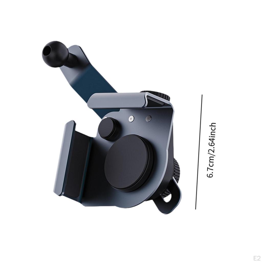 360° Rotatable Alloy Car Screen Phone Holder Corner Mount Non-obstructive View Clip Universal