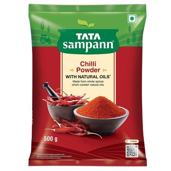 TATA Sampann Chilli Powder With Natural Oils, 500g & Tata Sampann Chilli Powder With Natural Oils, 200g