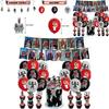 Skibidi Toilet Theme Birthday Party Decoration Kit Monster Birthday Cake Topper Paper Flag Balloons And More!