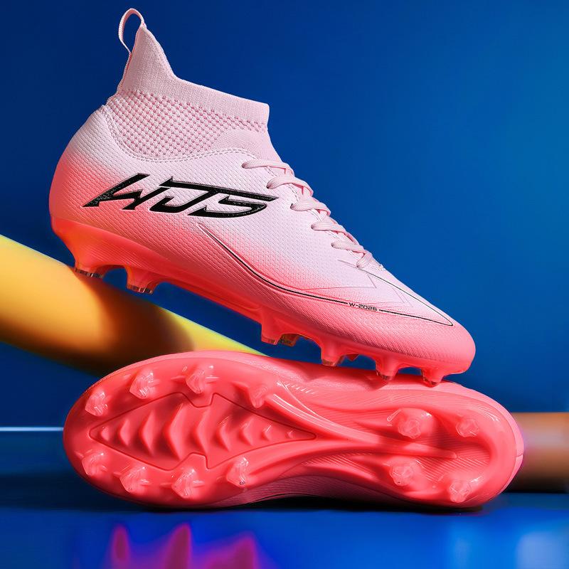 2025 New Football Shoes Training Shoes Young Students Spikes Children Artificial Grass Sports Shoes