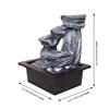 Tabletop Water Fountain | Polyresin Indoor Outdoor Water Fountain with LED Lights | Home Decor, Office, Living Room
