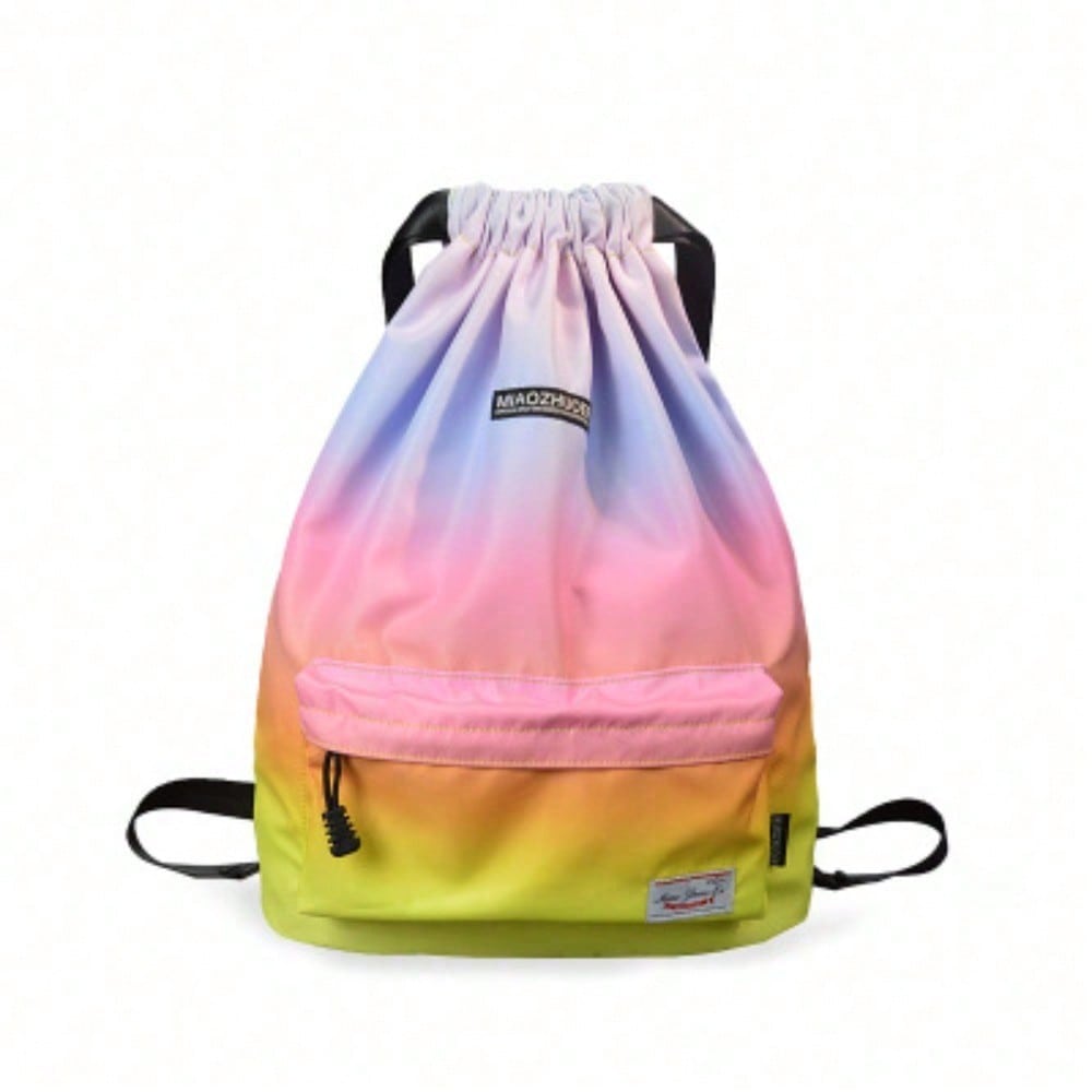 Drawstring Backpack Backpack Men's and Women's Fashion Lightweight Sports Fitness Bag Travel Outdoor Sports Bundle Mouth Bag