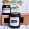 Black Covered Scented Candle Soy Wax Fragrance Retro Ghee Retro Style