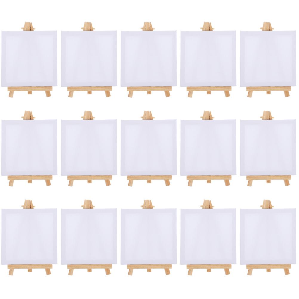 15 set Mini Wooden Canvas Easel Stand For Painting Frame Craft Display Travel Watercolor Small Table Top Painting Stands