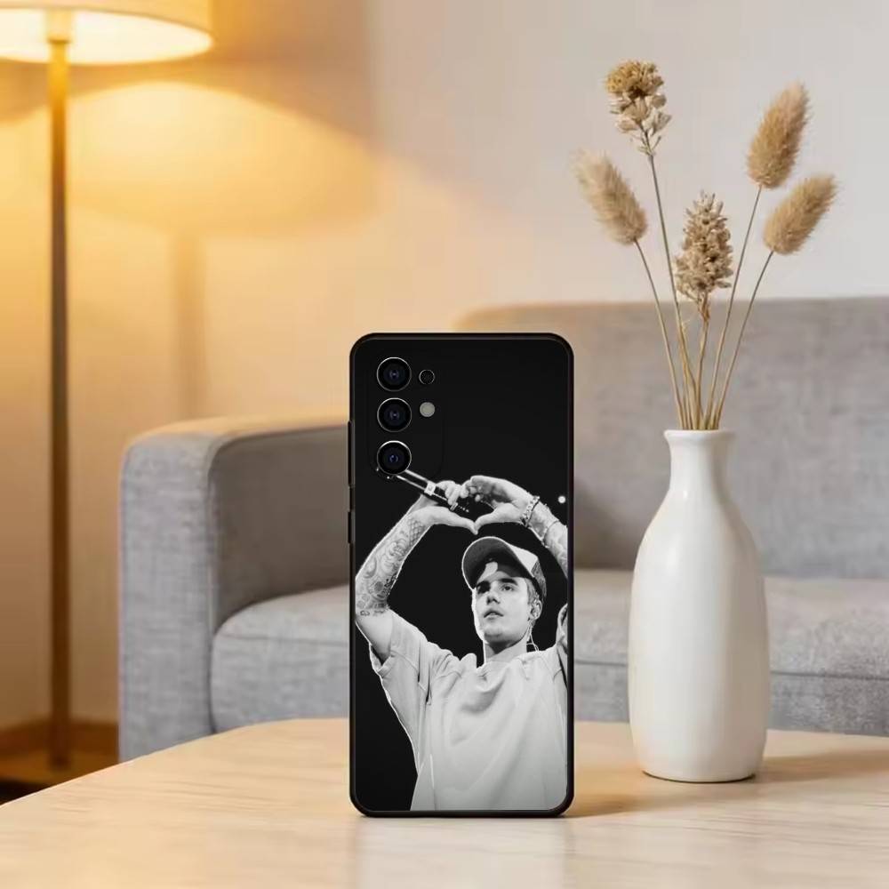S-Singer Beliebers Phone Case Black Silicone Soft For Samsung S25,S24,S21,S22,S23,S30,Ultra,S20,Plus,Fe,Lite