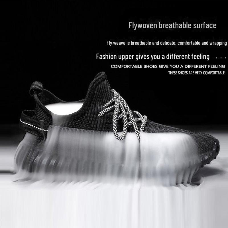 "Chaussures de Sport Respirantes pour Homme - Grande Taille 350, Running Flyknit, Baskets Polyvalentes en Mesh"