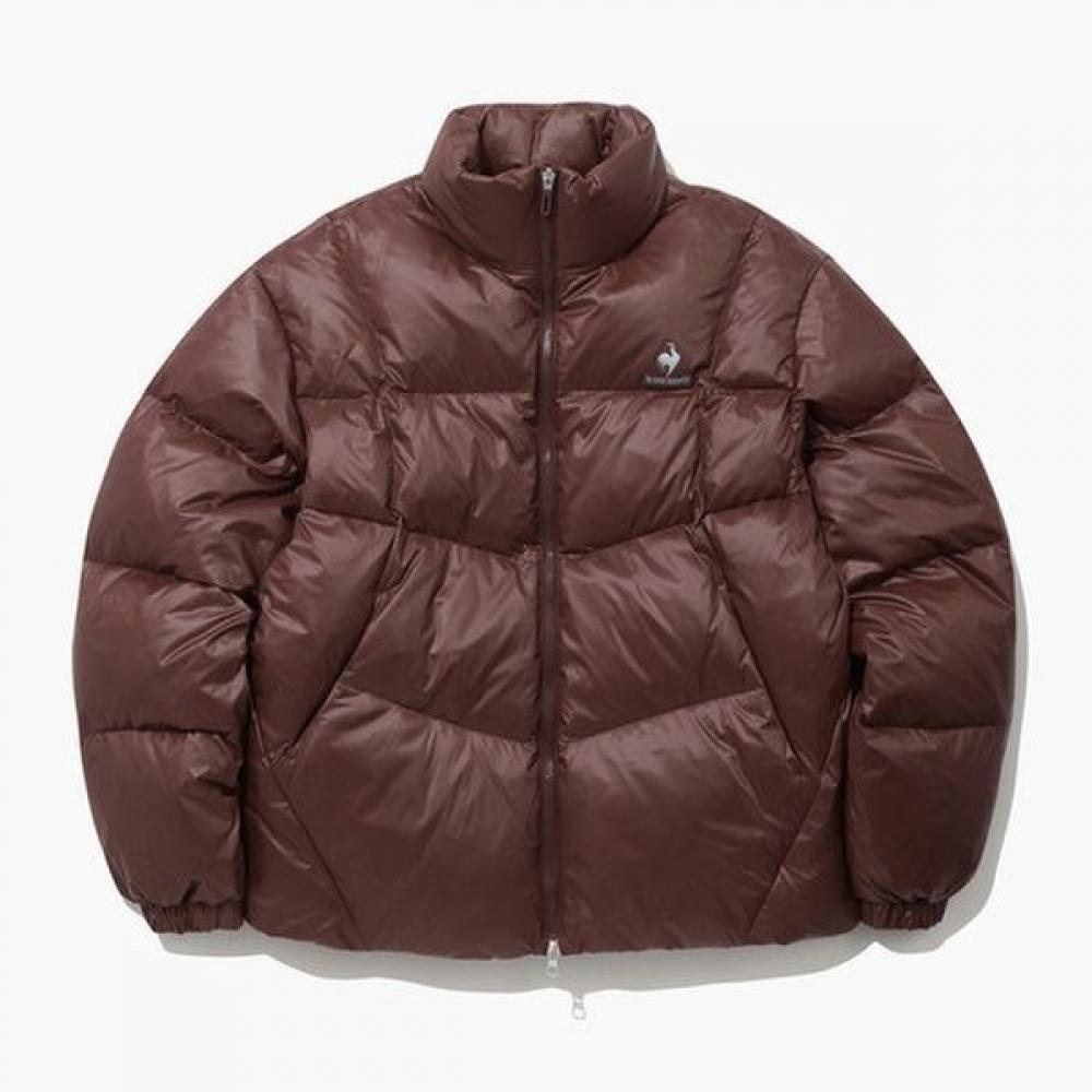 Le Coq Sportif Unisex Short Down Jacket Dbr Qp423fdjo1 DBR dark brick/100 public L