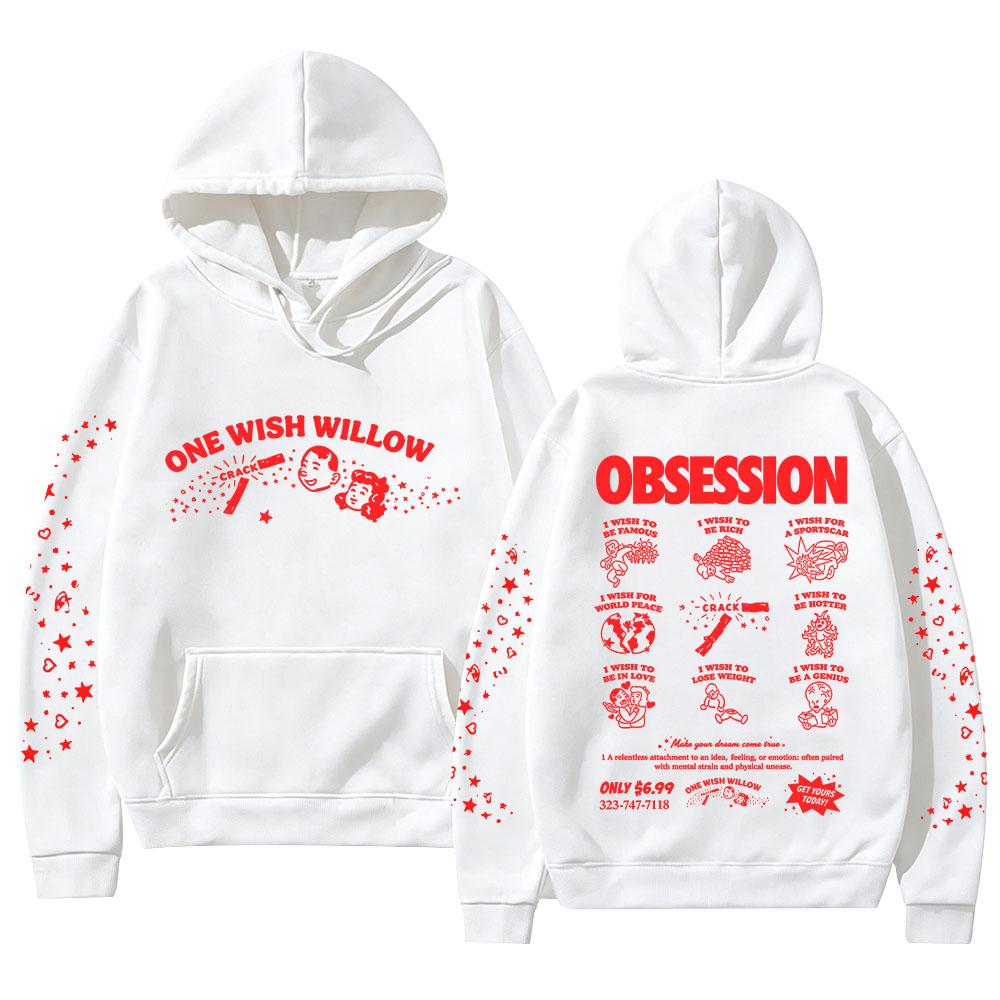 Cinegogue X Obsession One Wish Willow Hoodie Obsession Movie Merch Pullovers Casual Long Sleeve Sweatshirts Women Men Y2K Hoody