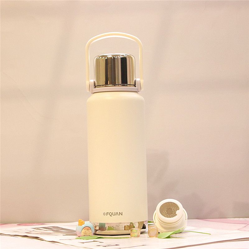 Stylish Thermos Flask for Outdoor Use, Large-Capacity Thermos Cup, Tea Brewing Pot, Household Hot Water Thermos Bottle, Travel Water Bottle