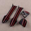 NEW Exterior Door Handle Cover Trim Cap Set Carbon Fiber Texture Fit for Mercedes Benz W246 W204 W212 X204 W166 W117 LHD Black