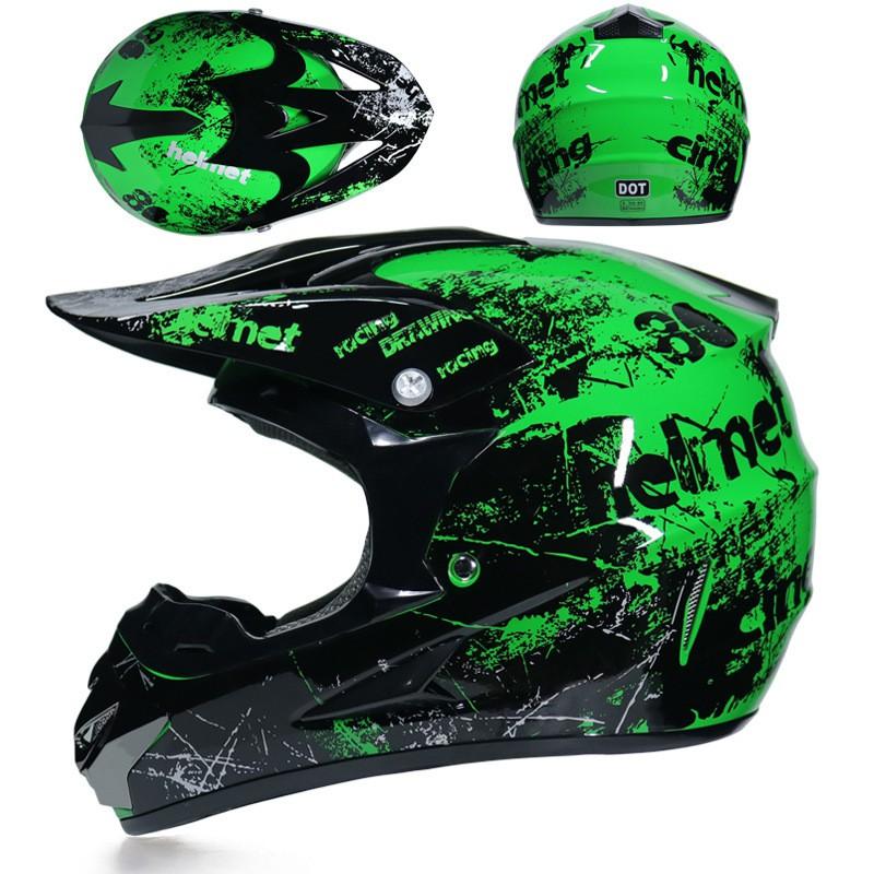 Full Face Motorcycle Helmet Off-Road Dirt Bike ATV Trail Riding Adult Unisex ABS Safety Gear S M L XL