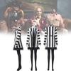 Beetlejuice 2 Cosplay Costume For Women Featuring Striking Black Polyester Blend Fabric
