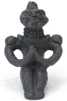 Medium (11cm) Jomon Clay Figurine, Bisque Replica, Handcrafted by an Artisan, for Protection from Evil, Safe Childbirth, and Prosperity (Medium)