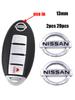 20pcs 2pcs Nissan Hot sale 13mm 3D metal Car Logo Key Fob Decoration Emblem Auto Key Badge Sticker AccessoriesG