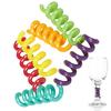 Drink Markers 6X Wine Stem Glass Markers Set Vibrant Silicone Drink Decorations For Cocktails Champagne Wedding Beach