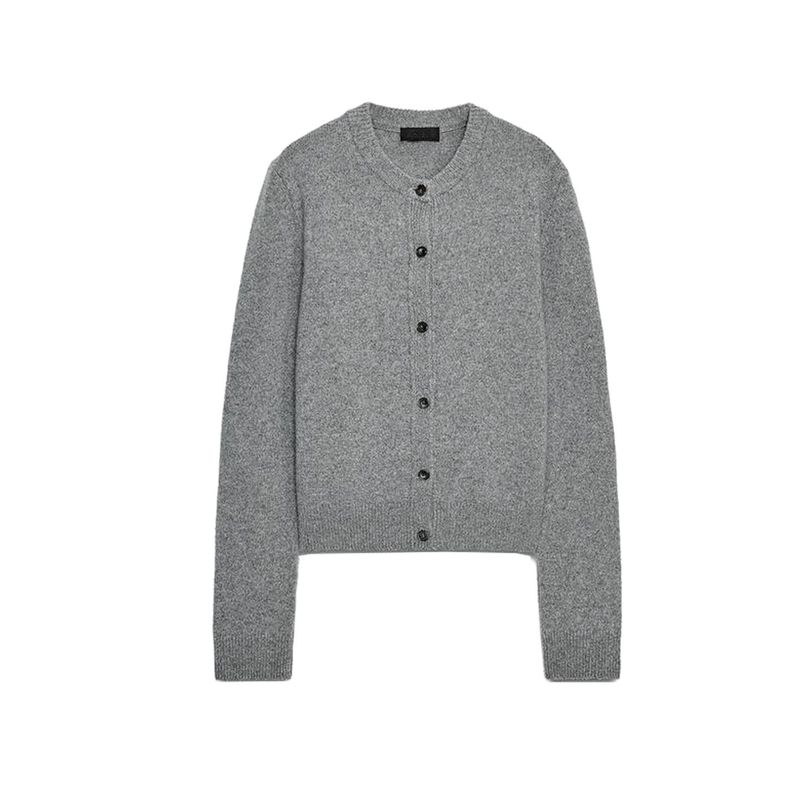 Autumn New Women clothes Short Bottoming Shirt Cardigan round Neck Long sleeve Plain Stitch Knitted Outerwear 6771104