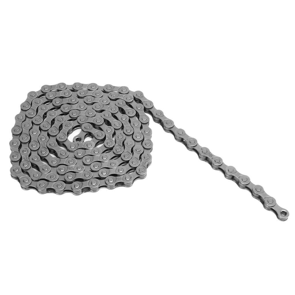 Bike Chain 116 Links 8 Speed Single Speed Cycling Chain with Hook and Loop Buckle Storage Box for Mountain Road Bicycle