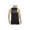 Nike Solid Color Casual Running Comfortable Sweat-Absorbent Breathable Sleeveless Round Neck Vest Men Tops Black FN3987-010
