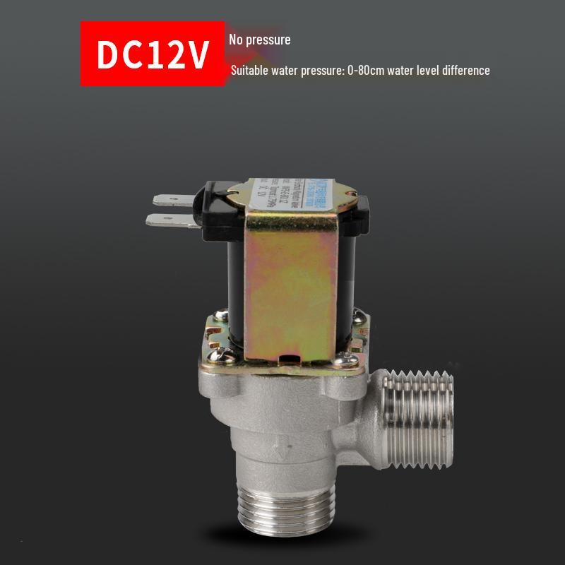 Hochtemperaturbeständiges Kupfer Edelstahl Magnetventil 12V/24V/220V für Wasser Ein- und Auslass