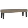 Taupe Fabric Bench 100 X 30 X 30 Cm