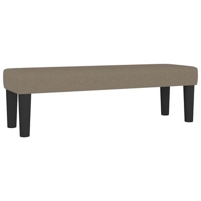 Taupe Fabric Bench 100 X 30 X 30 Cm