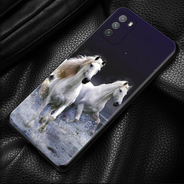 Case For Xiaomi Poco X3 F3 Gt M3 Nfc F1 M3 M4 Pro 5g F3 Gt Cover For Mi 11t 10t Pro 9t 11 Note 10 Lite Civi Shell Running Horses
