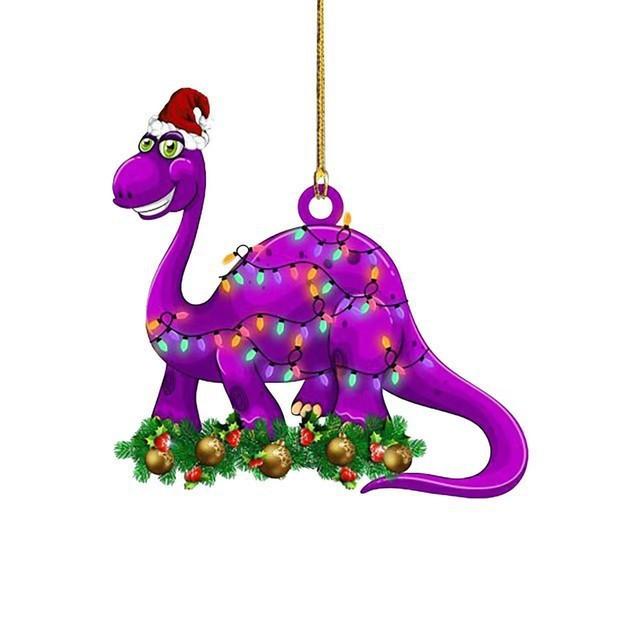 Dinosaur Adorable Acrylic Pendant Car Hanging Ornament For Festive Home Decoration