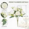 1/2Pcs Rose Artificial Flowers Bouquet Silk Fake Flower for Home Table Center Decor Wedding Brides Decoration Vase Accessories