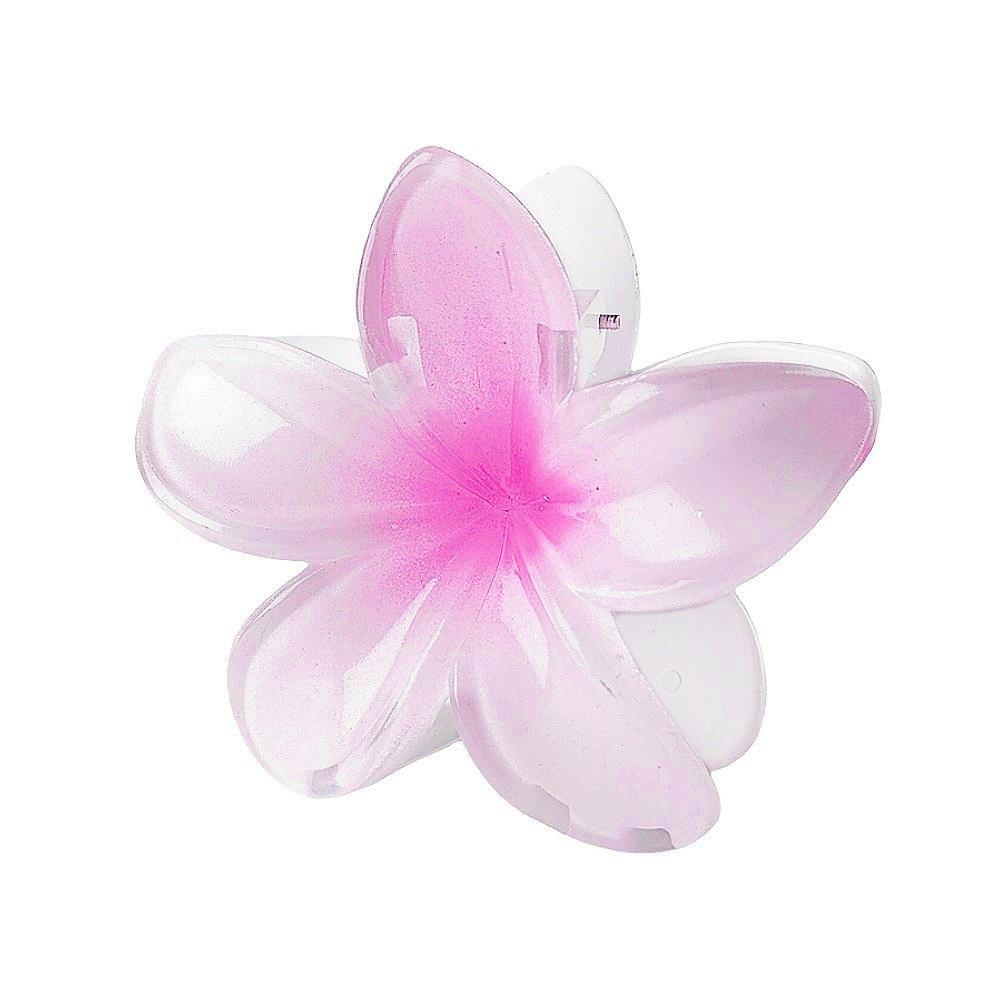 Flower Claw Clip Women Hawaiian Girl Hair Accessories Flower Ponytail Clip Clamp Barrettes Hairpin Summer Beach Jewelry