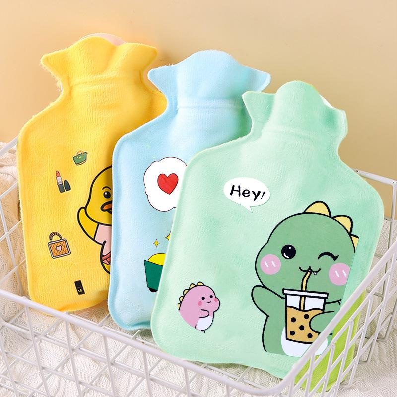 Cartoon Style Plush Hand Warmer: Cute Portable Hot Water Bottle for Baby.