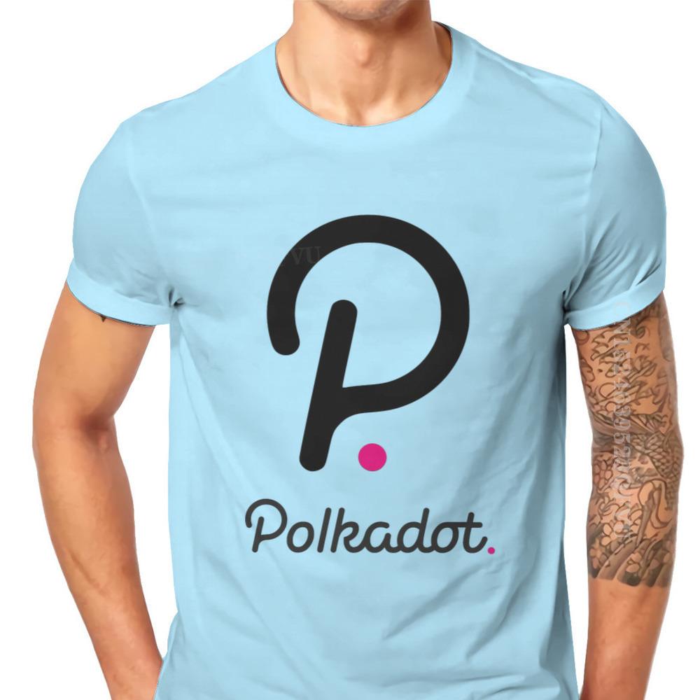 Polkadot Cryptocurrency Crypto Miner Men T Shirts Classic Graphic Big Size Vintage Tshirts Top Sell Harajuku Men Tshirt Clothing