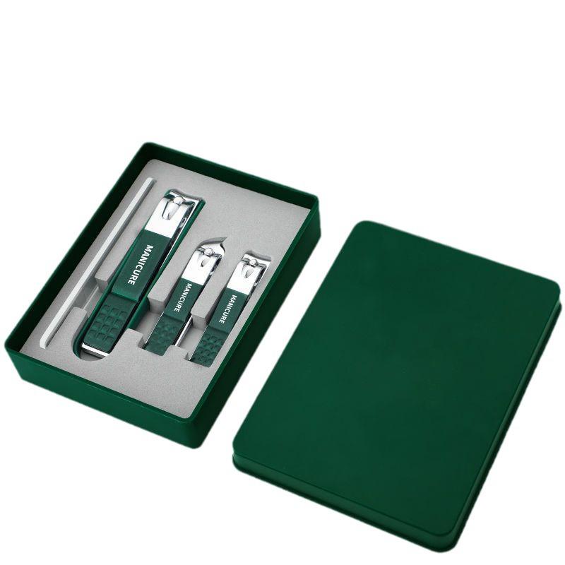 4-Piece Anti-Splatter Nail Clipper Manicure Set: Customizable & Gift-Ready