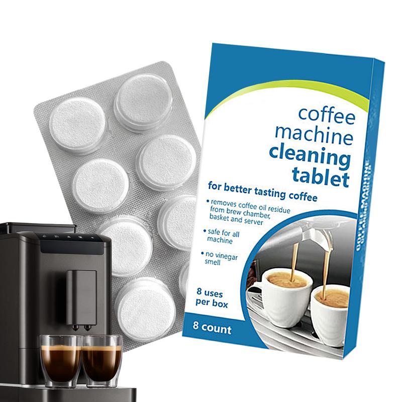 8pcs/Set Cleaning Tablets For Espresso Machine Coffee Machine Cleaner Descaler Tablets Quick Safe & Effective Descaling Tablets