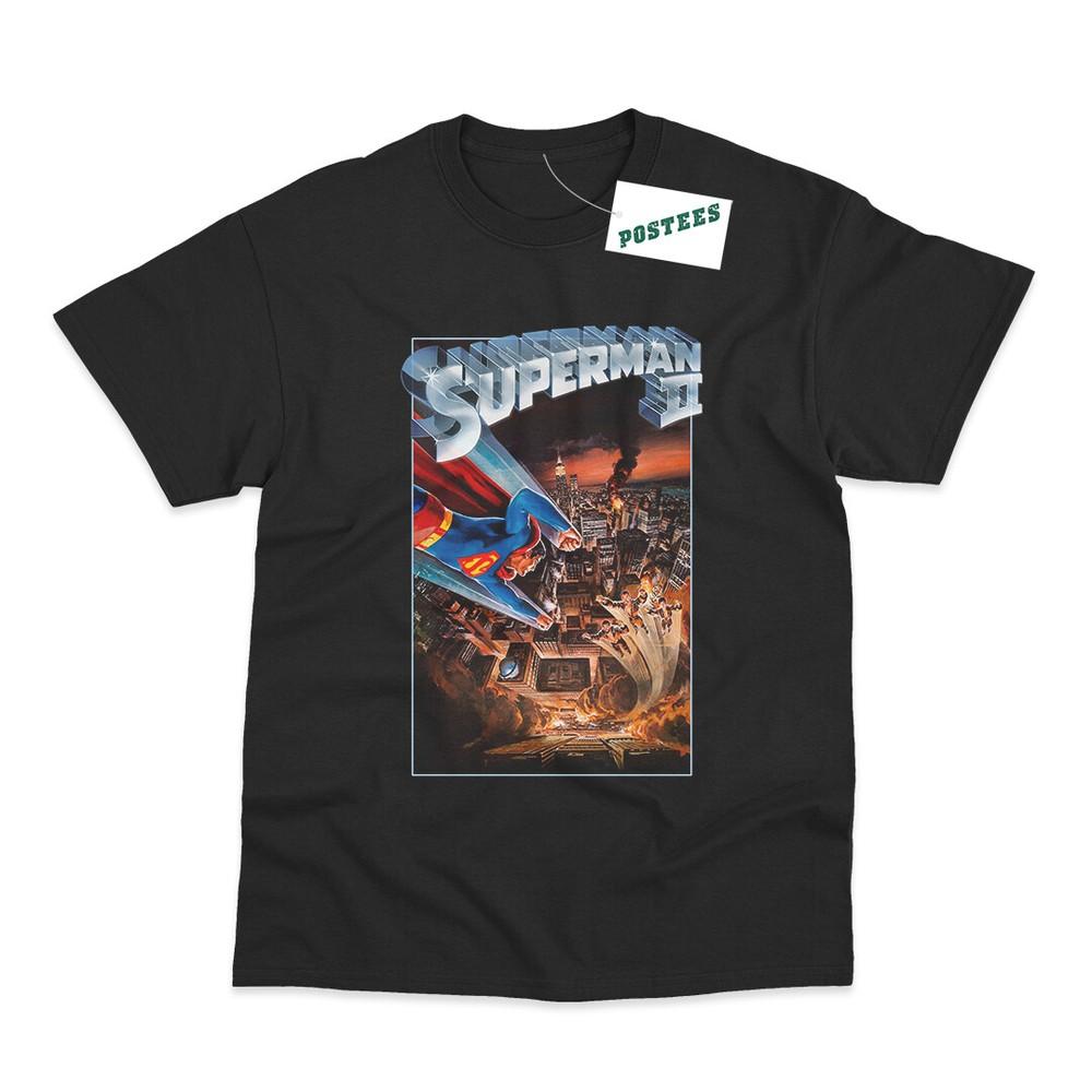 Retro Movie Poster Inspired By Superman II DTG Printed TShirt Unisex T-Shirt L