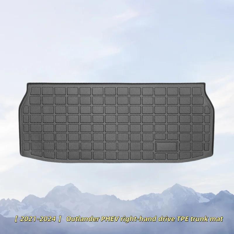 RHD Is Suitable for 2021 2022 2023 2024 Mitsubishi Outlander PHEV Right-hand Drive 3D All-weather TPE Foot Mat Trunk Pad