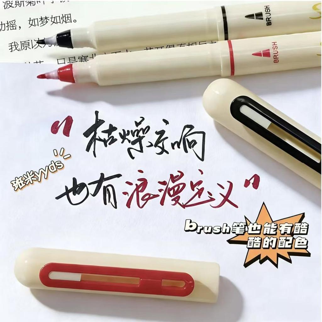 12Pcs Soft-Tip Brush Pen Set Water Based Ink Marker Pens for Calligraphy Hand Lettering Painting Art Project Drawing