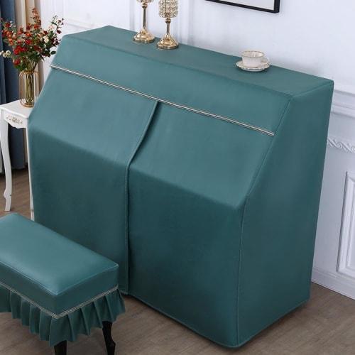 Xiraivke Piano Cover, Upright Piano Cover, Piano Pedal Cover, Full Cover, European Frill Simple Thick Solid Color Stylish Piano Cover (Regular piano c